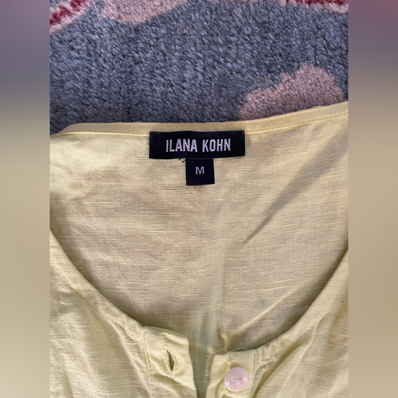 Ilana Kohn Key Lime Linen Brenda Top - Picture 3 of 3